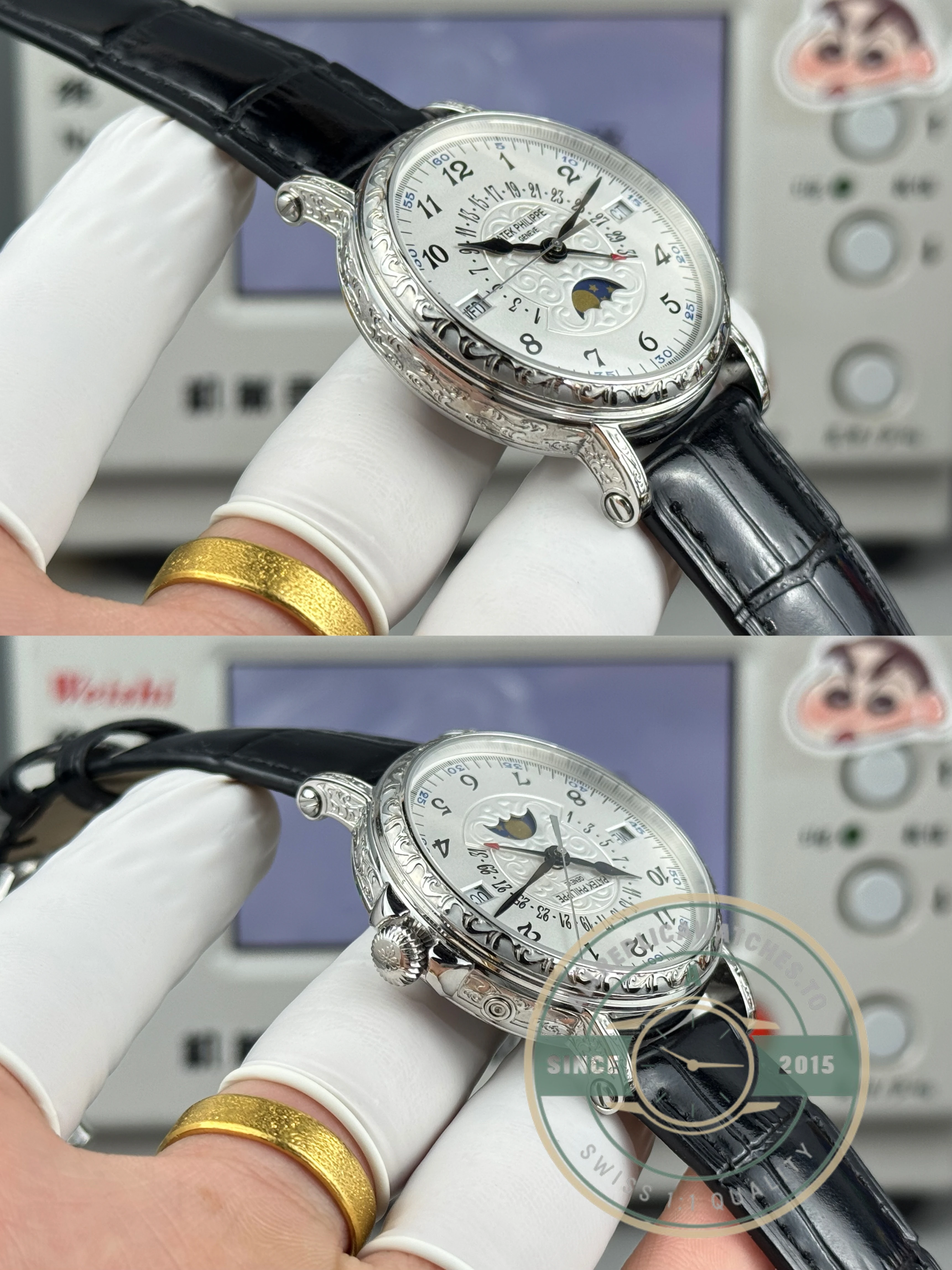 Replica Patek Grand Complication 5159 White Gold Perpetual Calendar - Affordable Super Clone Watch