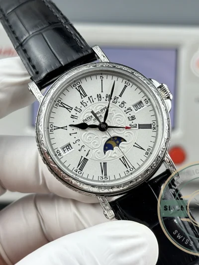 Replica Patek Grand Complication 5159 White Gold Perpetual Calendar - Swiss Movement Replica Watch