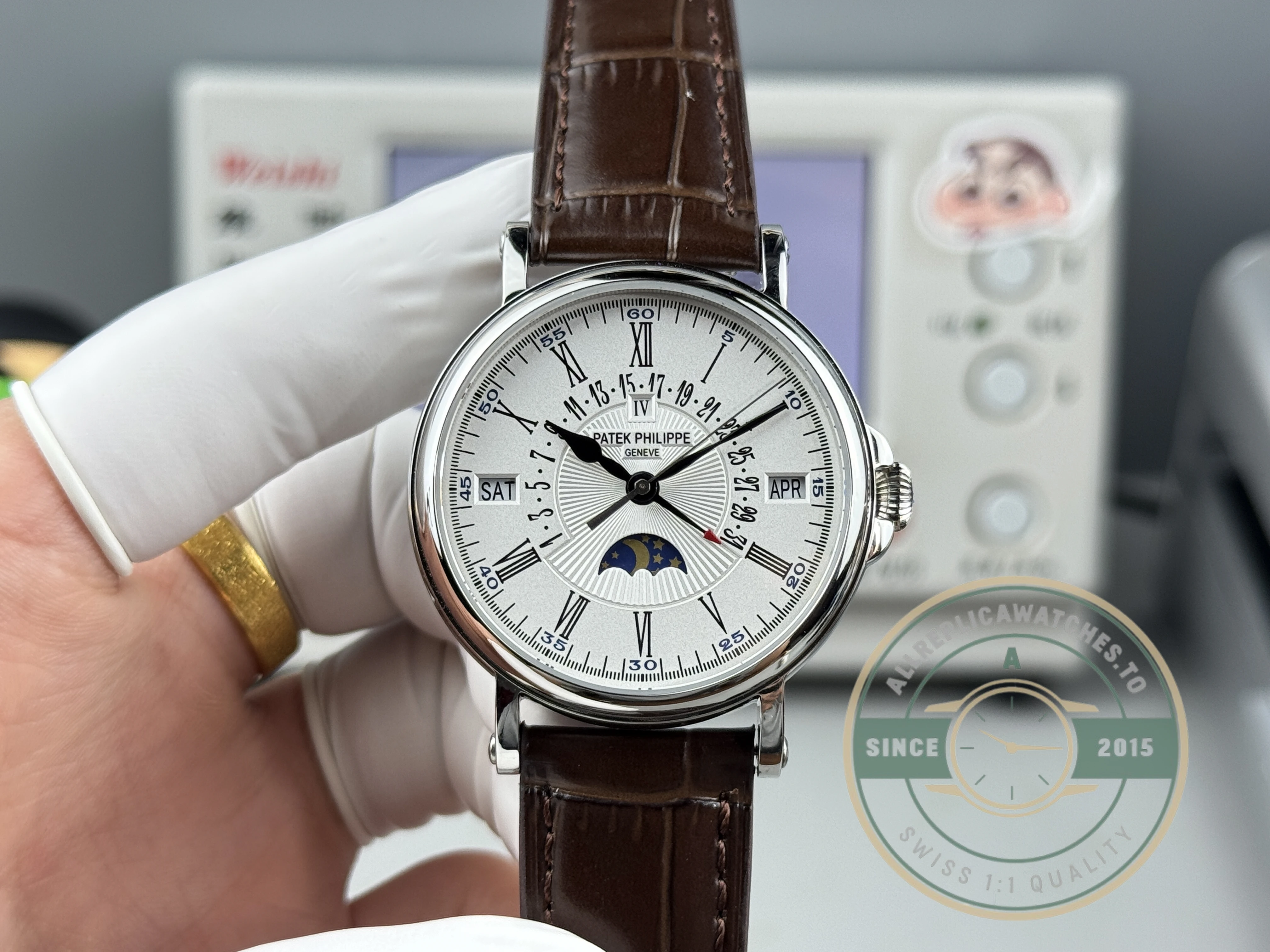 Replica Patek Grand Complication 5159 White Gold Perpetual Calendar - Best Quality Replica Watch