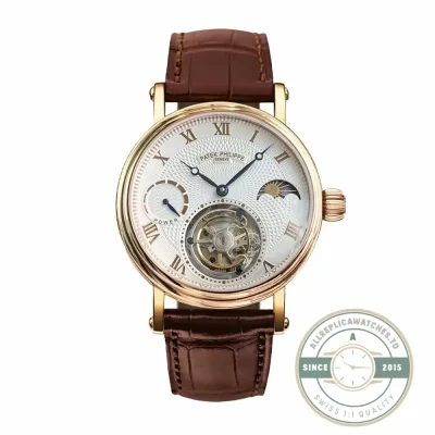 Replica Patek Tourbillon Moonphase White Dial - Swiss-Made Clone Watch