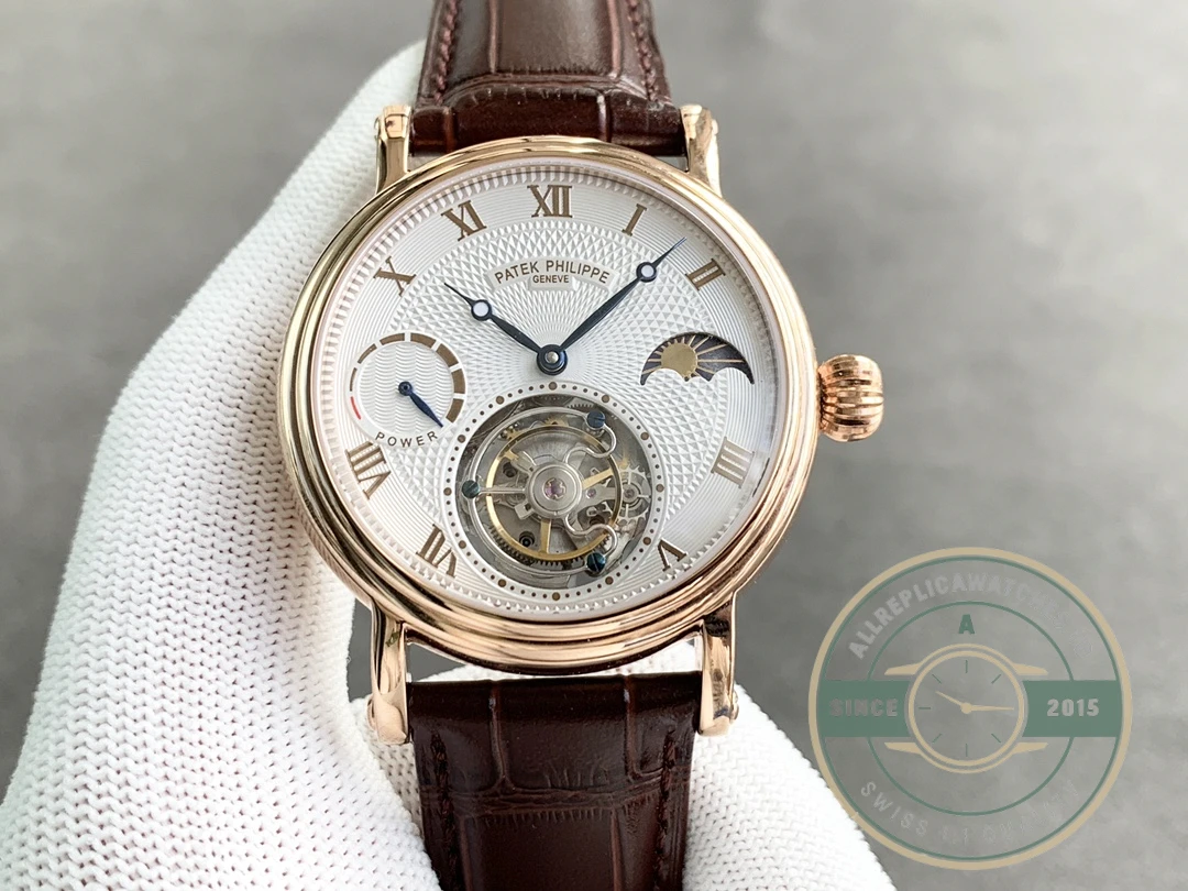 Replica Patek Tourbillon Moonphase White Dial - Affordable Super Clone Watch