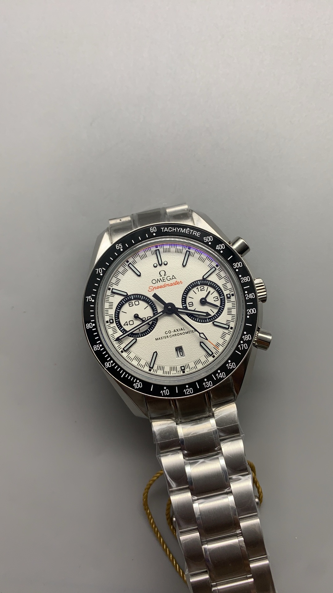Superclone Omega Speedmaster Racing Chronograph 44.25mm, leather with deployant buckle strap