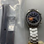 Omega Speedmaster Professional Blue Dial replica, automatic chronograph
