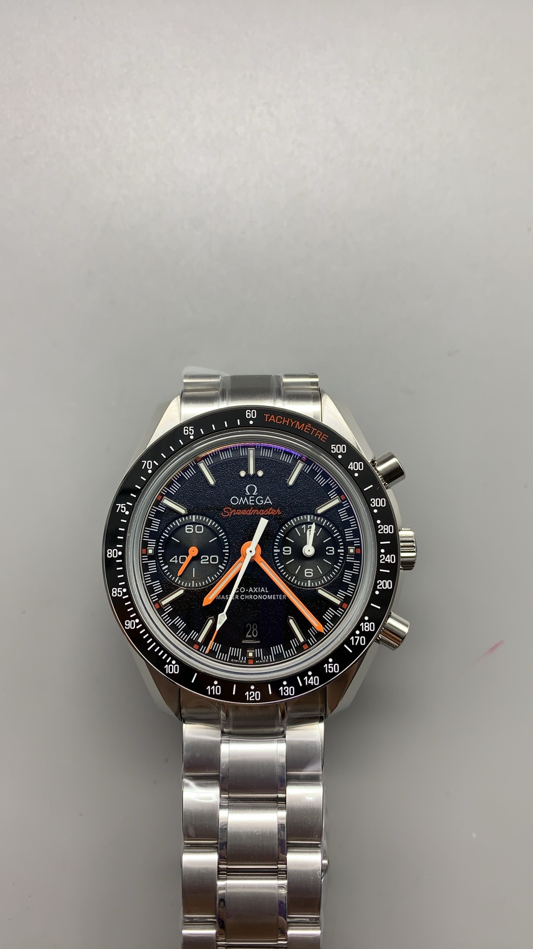 Super clone Omega Speedmaster Professional Blue Dial watch, blue sunburst with luminous markers dial
