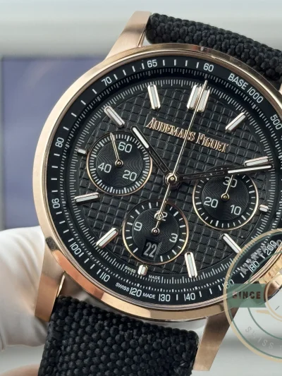 Replica Audemars Piguet Code 11.59 41mm Gold 260483 Black Dial - Premium Super Clone Watch