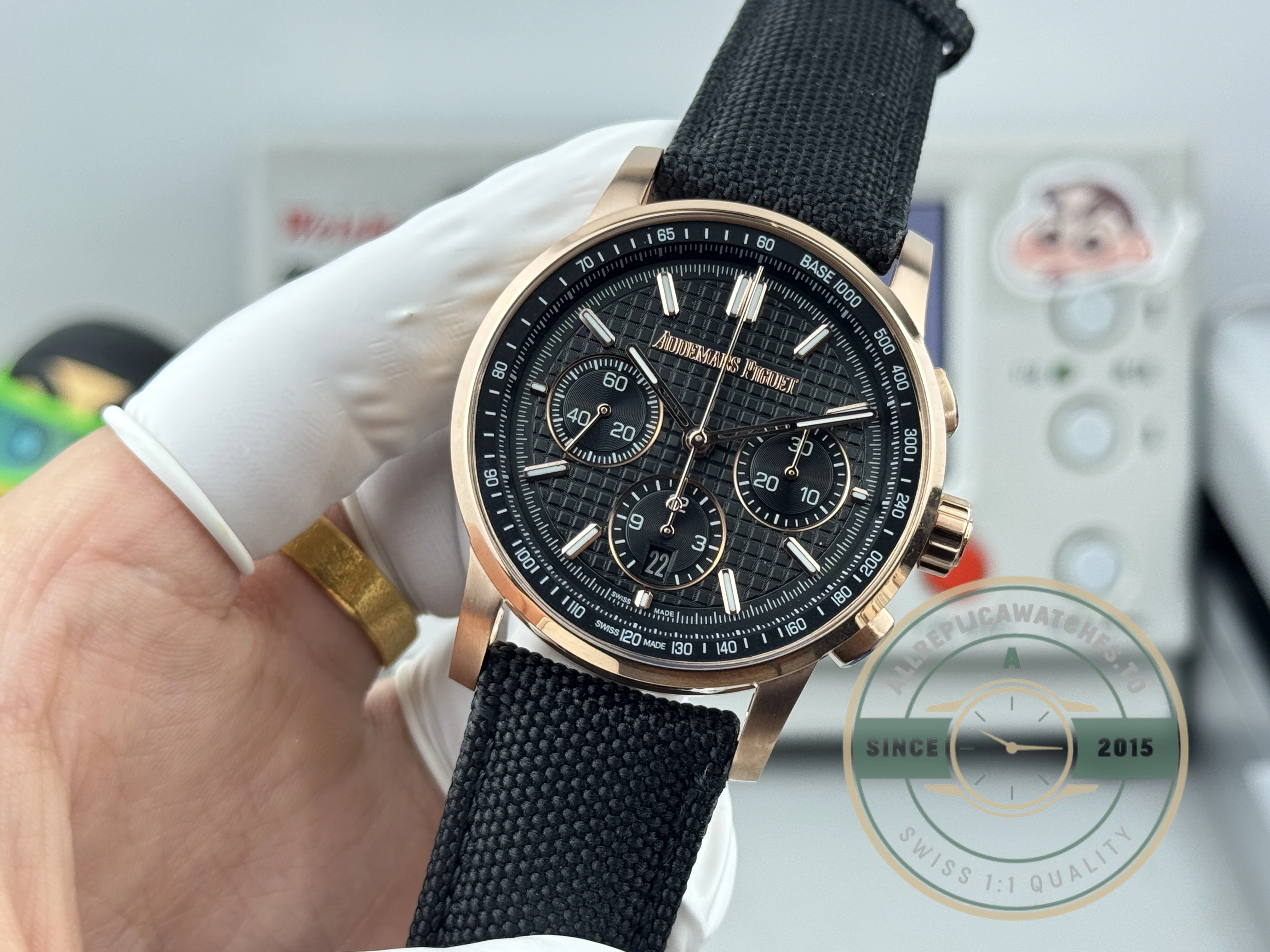 Replica Audemars Piguet Code 11.59 41mm Gold 260483 Black Dial - High-Grade Replica Watch