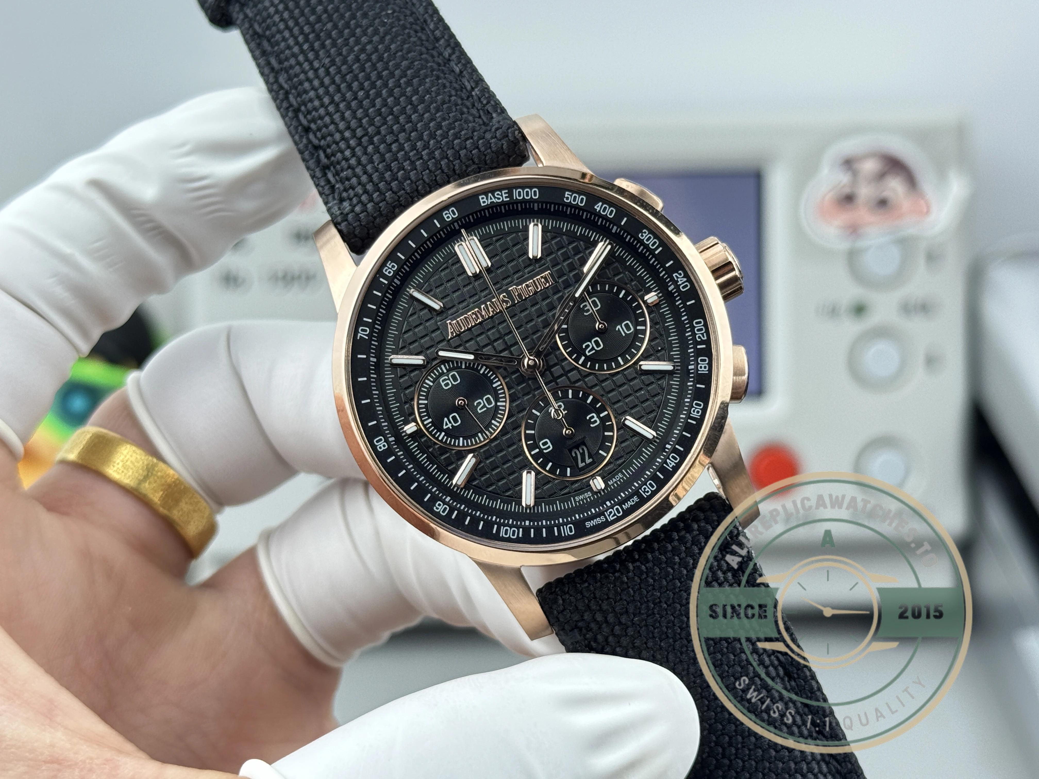 Replica Audemars Piguet Code 11.59 41mm Gold 260483 Black Dial - Premium Super Clone Watch