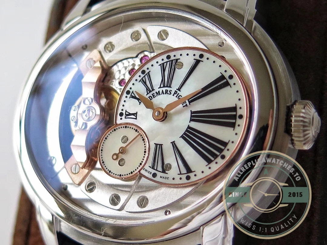 Replica Audemars Piguet Millennium Silver 15350.1 White Dial - Best Quality Replica Watch