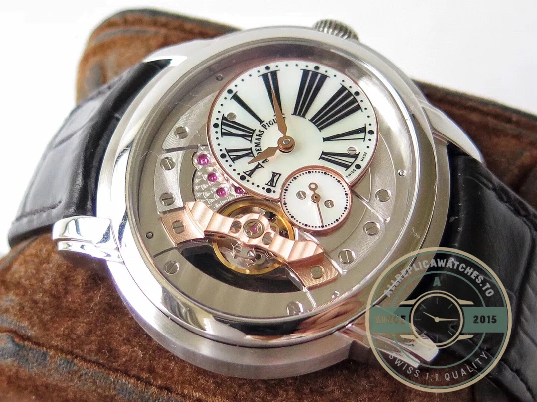 Replica Audemars Piguet Millennium Silver 15350.1 White Dial - High-Grade Replica Watch