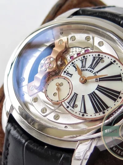 Replica Audemars Piguet Millennium Silver 15350.1 White Dial - Top-Tier Swiss Replica Watch
