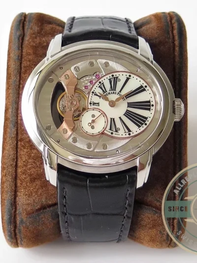 Replica Audemars Piguet Millennium Silver 15350.1 White Dial - Swiss-Made Clone Watch