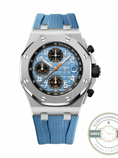 Replica Audemars Piguet Royal Oak Offshore 42mm Sky Blue 26238ST - 1:1 Swiss Replica Watch