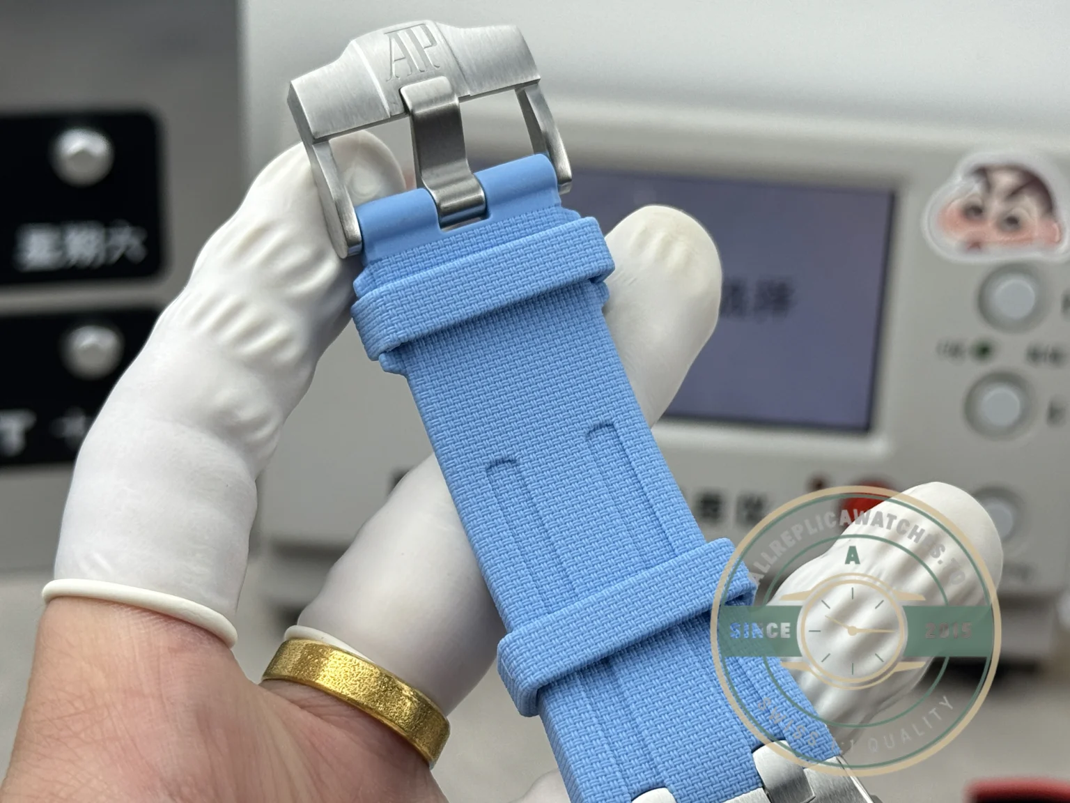 Replica Audemars Piguet Royal Oak Offshore 42mm Sky Blue 26238ST - Budget Luxury Replica Watch