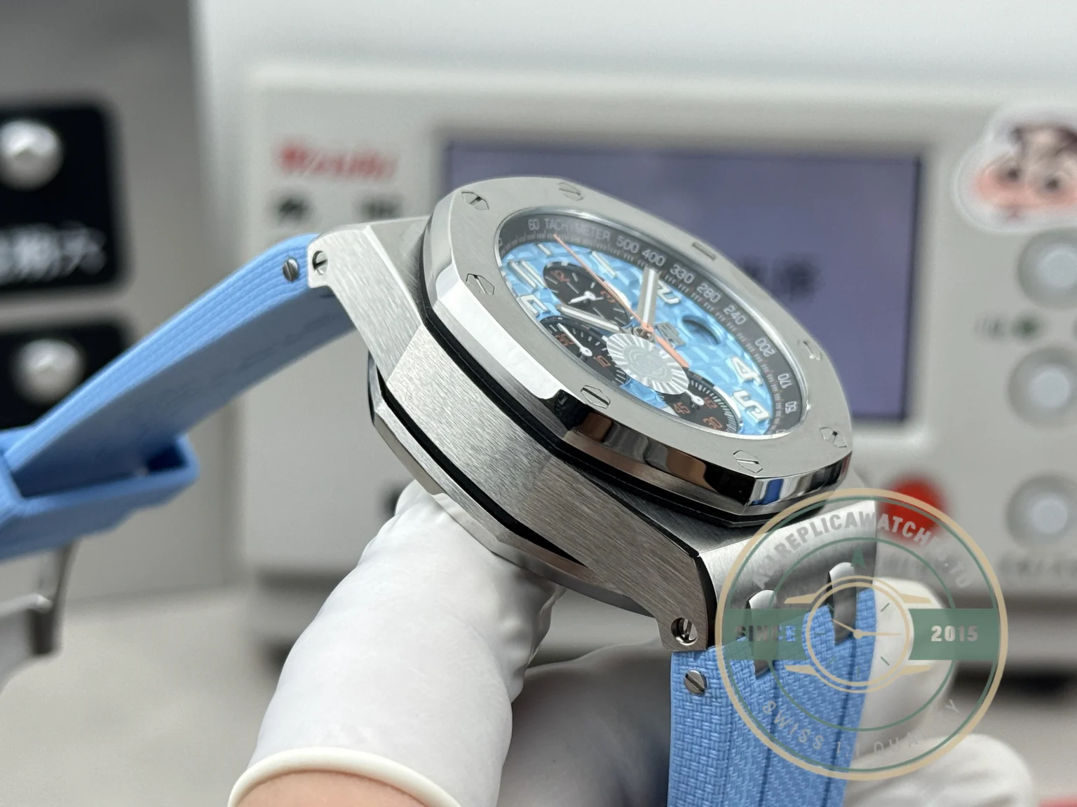 Replica Audemars Piguet Royal Oak Offshore 42mm Sky Blue 26238ST - Swiss-Made Clone Watch