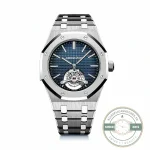 Replica Audemars Piguet Royal Oak Tourbillon 26510ST.OO.1220ST.01 Blue Dial - Affordable Super Clone Watch