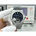 Replica Audemars Piguet Royal Oak Tourbillon 26510ST.OO.1220ST.01 Blue Dial - Affordable Super Clone Watch