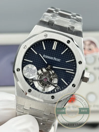 Replica Audemars Piguet Royal Oak Tourbillon 26510ST.OO.1220ST.01 Blue Dial - High-Grade Replica Watch
