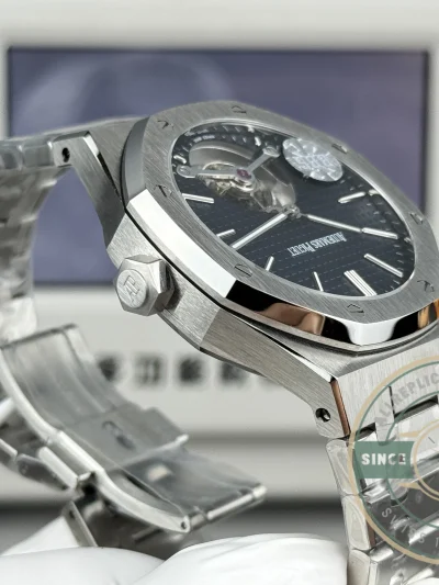 Replica Audemars Piguet Royal Oak Tourbillon 26510ST.OO.1220ST.01 Blue Dial - 1:1 Swiss Replica Watch