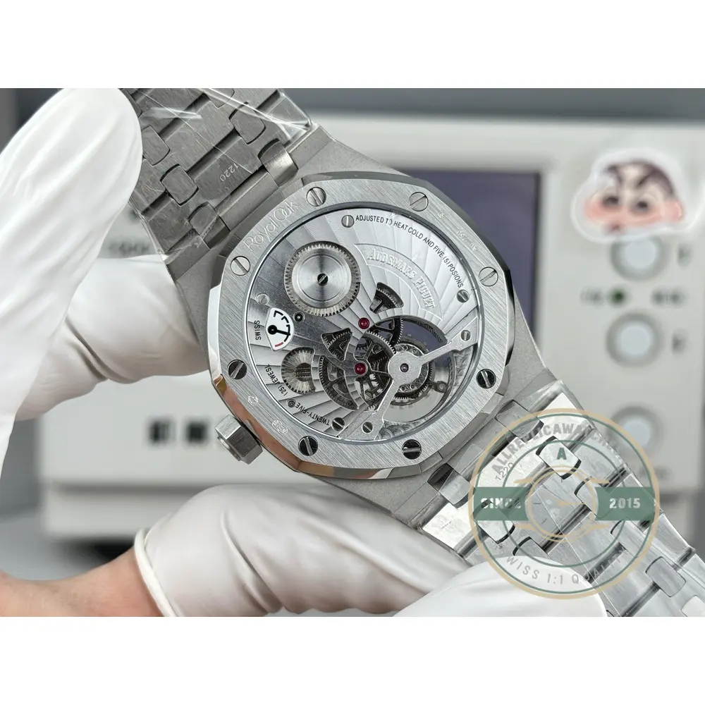 Replica Audemars Piguet Royal Oak Tourbillon 26510ST.OO.1220ST.01 Blue Dial - 1:1 Swiss Replica Watch