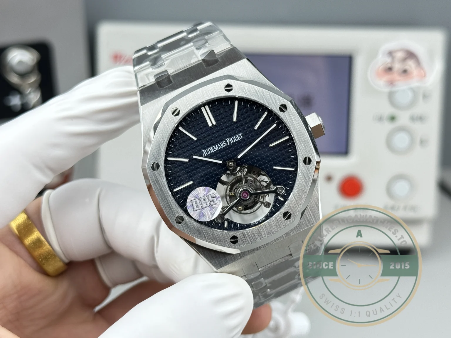 Replica Audemars Piguet Royal Oak Tourbillon 26510ST.OO.1220ST.01 Blue Dial - Top-Tier Swiss Replica Watch
