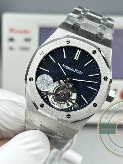 Replica Audemars Piguet Royal Oak Tourbillon 26510ST.OO.1220ST.01 Blue Dial - 1:1 Swiss Replica Watch