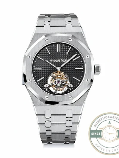 Replica Audemars Piguet Royal Oak Tourbillon 26512ST.OO.1220ST.01 Black Dial - Swiss Movement Replica Watch