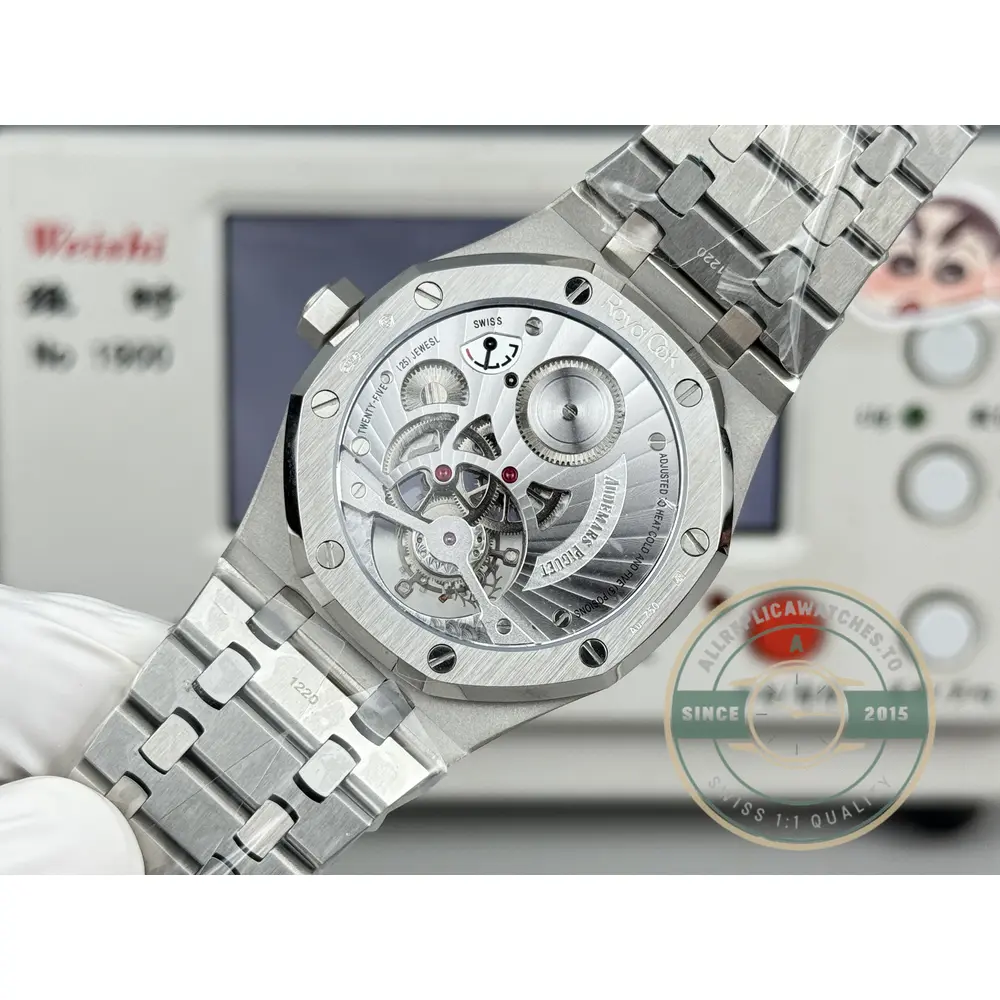 Replica Audemars Piguet Royal Oak Tourbillon 26512ST.OO.1220ST.01 Black Dial - Luxury Replica Watch