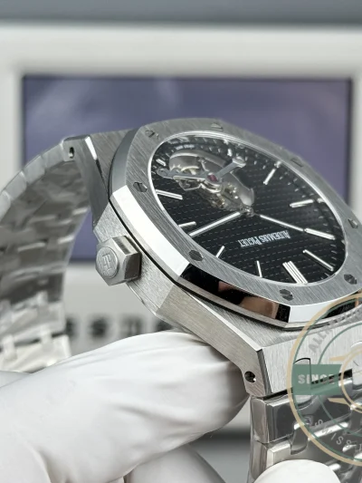 Replica Audemars Piguet Royal Oak Tourbillon 26512ST.OO.1220ST.01 Black Dial - Top-Tier Swiss Replica Watch