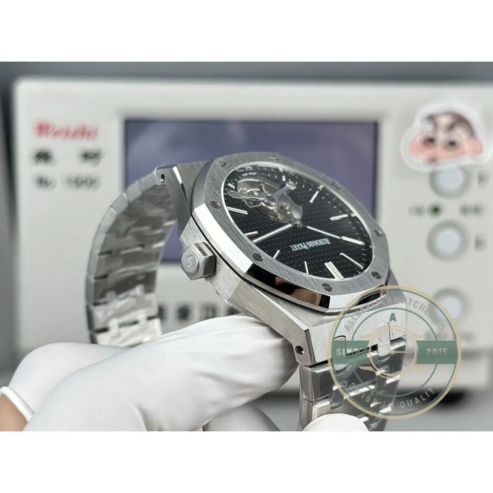 Replica Audemars Piguet Royal Oak Tourbillon 26512ST.OO.1220ST.01 Black Dial - Top-Tier Swiss Replica Watch