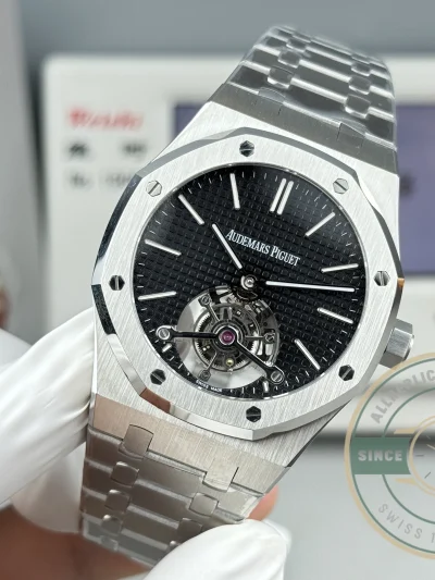 Replica Audemars Piguet Royal Oak Tourbillon 26512ST.OO.1220ST.01 Black Dial - Luxury Replica Watch