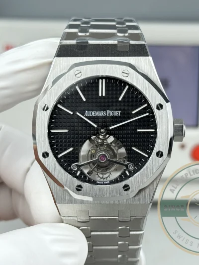 Replica Audemars Piguet Royal Oak Tourbillon 26512ST.OO.1220ST.01 Black Dial - Budget Luxury Replica Watch