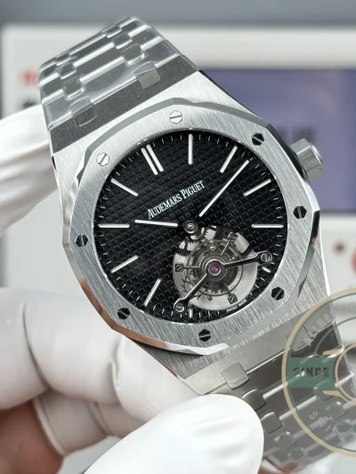 Replica Audemars Piguet Royal Oak Tourbillon 26512ST.OO.1220ST.01 Black Dial - Premium Super Clone Watch