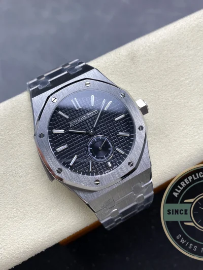 Replica Audemars Royal Oak Titanium 42mm Black Dial 26591TI.OO.1252TI.03 - Luxury Replica Watch