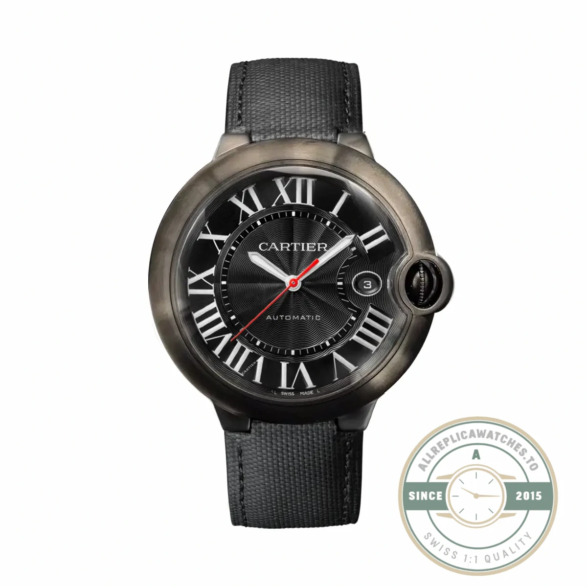 Replica Cartier Ballon Bleu 42mm Black Dial WSBB0015 - Luxury Replica Watch