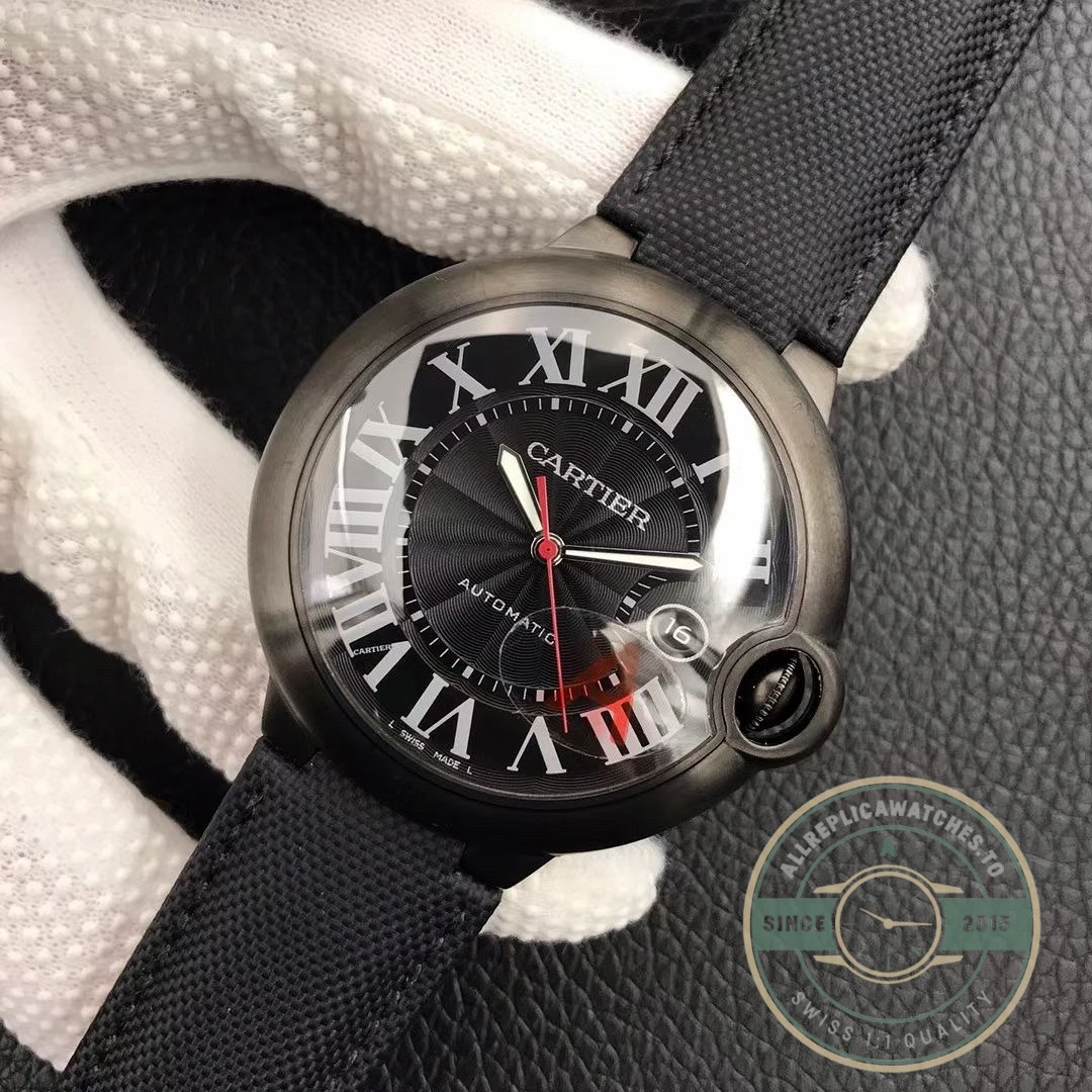 Replica Cartier Ballon Bleu 42mm Black Dial WSBB0015 - Swiss-Made Clone Watch