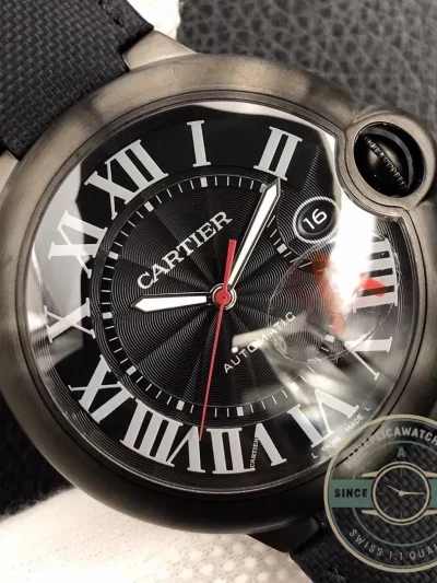 Replica Cartier Ballon Bleu 42mm Black Dial WSBB0015 - 1:1 Swiss Replica Watch