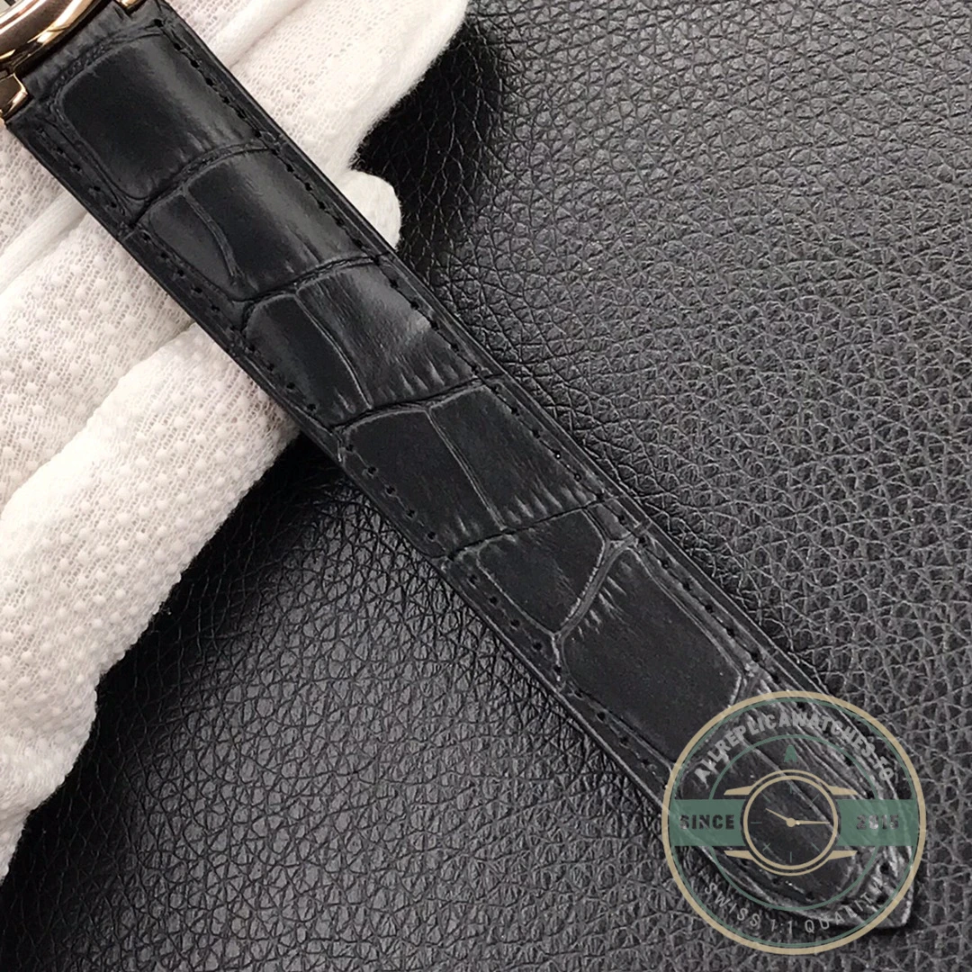 Replica Cartier Ballon Bleu Rose Gold Silver Dial Brown WGBB0030 - Affordable Super Clone Watch