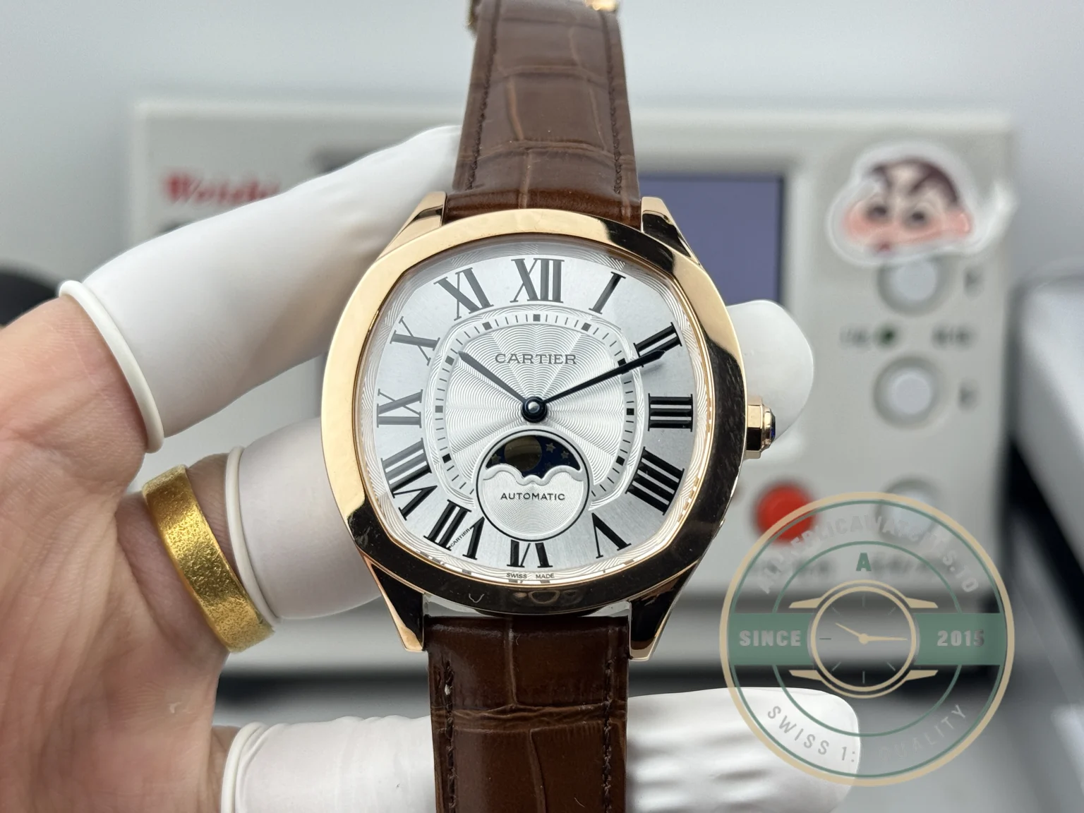 Replica Cartier Drive De Cartier WGNM0018 41mm Rose Gold - Swiss Movement Replica Watch