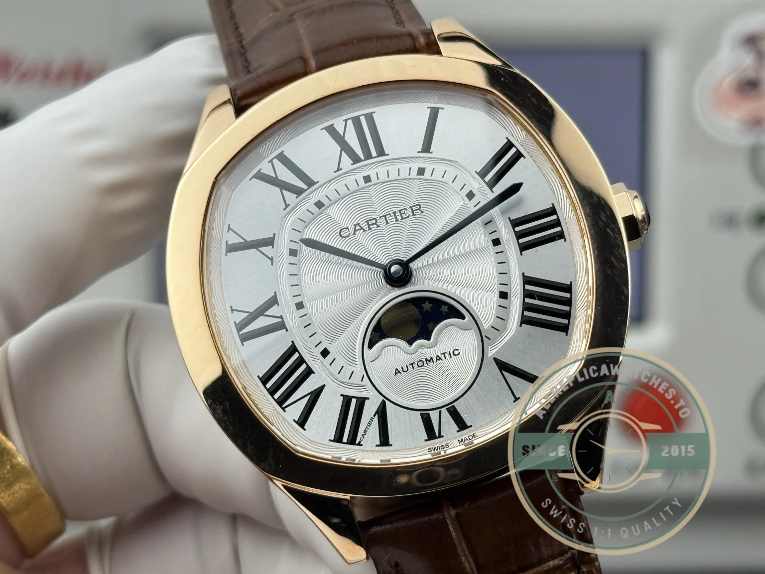 Replica Cartier Drive De Cartier WGNM0018 41mm Rose Gold - Factory Super Clone Watch