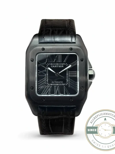 Replica Cartier Santos 100 Steel & Black Titanium W2020010 - Affordable Luxury Replica Timepiece