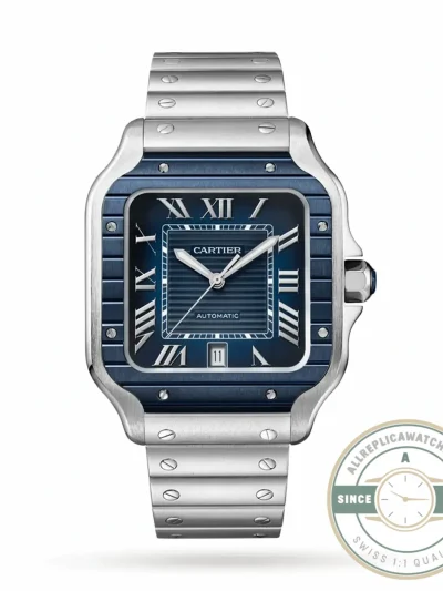 Replica Cartier SANTOS DE Blue Dial 40mm WSSA0048 - Luxury Replica Watch