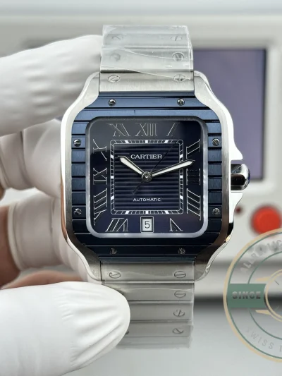 Replica Cartier SANTOS DE Blue Dial 40mm WSSA0048 - Swiss Movement Replica Watch