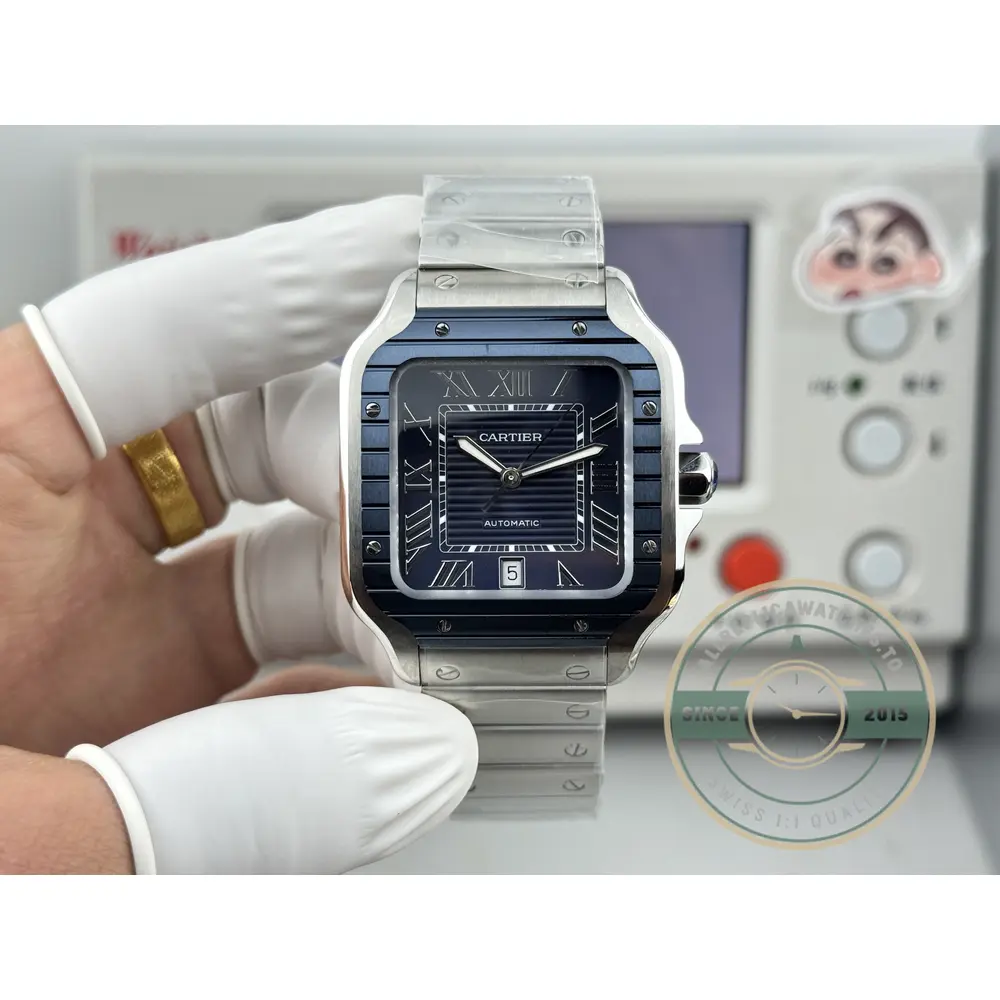 Replica Cartier SANTOS DE Blue Dial 40mm WSSA0048 - Swiss Movement Replica Watch