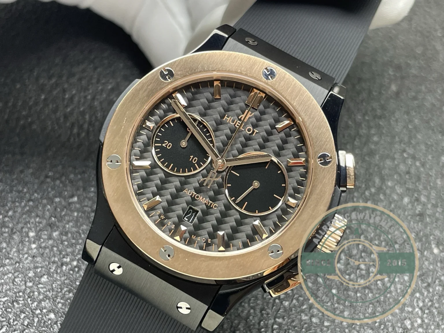 Replica Hublot Classic Fusion Gold 521.CO.1781.RX Carbon Dial - Swiss-Made Clone Watch