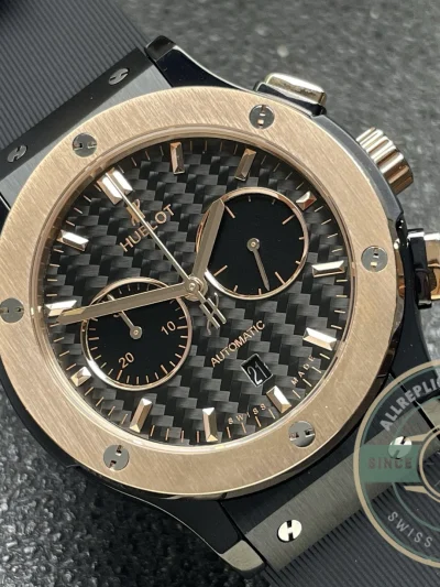 Replica Hublot Classic Fusion Gold 521.CO.1781.RX Carbon Dial - Swiss-Made Clone Watch