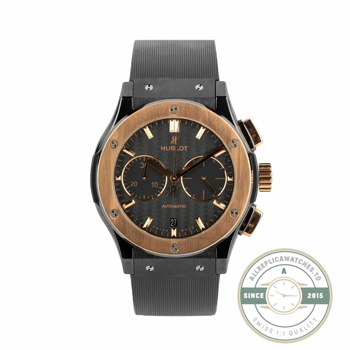 Replica Hublot Classic Fusion Gold 521.CO.1781.RX Carbon Dial - Premium Super Clone Watch