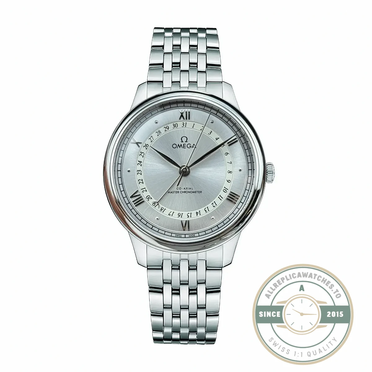 Replica Omega De Ville 42mm, Silver 434.23.42.22.02.001 - Swiss-Made Clone Watch