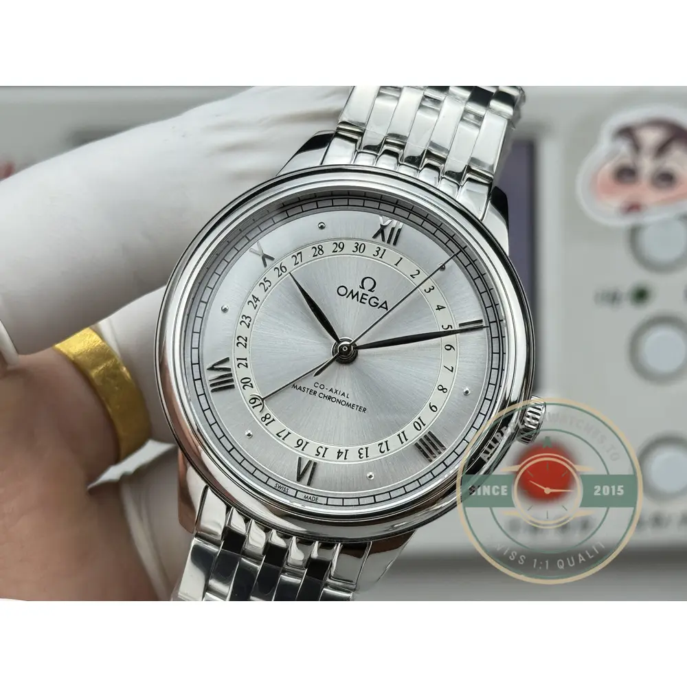 Replica Omega De Ville 42mm, Silver 434.23.42.22.02.001 - High-Grade Replica Watch