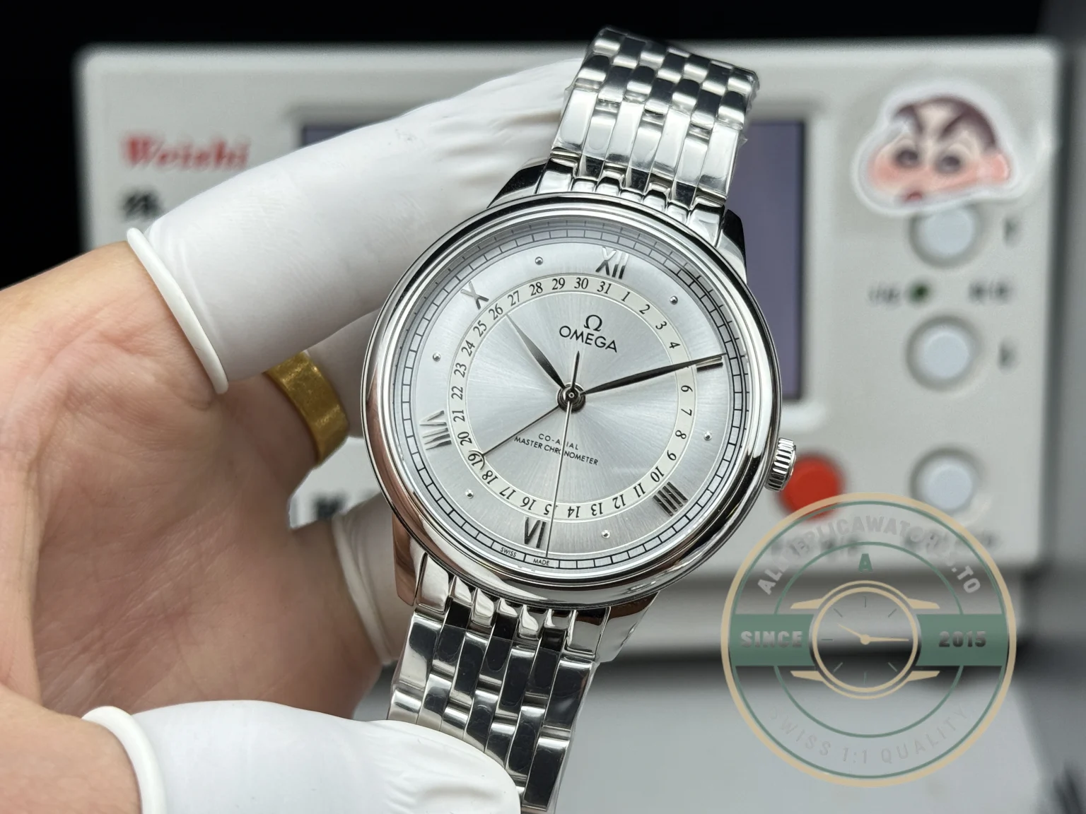 Replica Omega De Ville 42mm, Silver 434.23.42.22.02.001 - Luxury Replica Watch