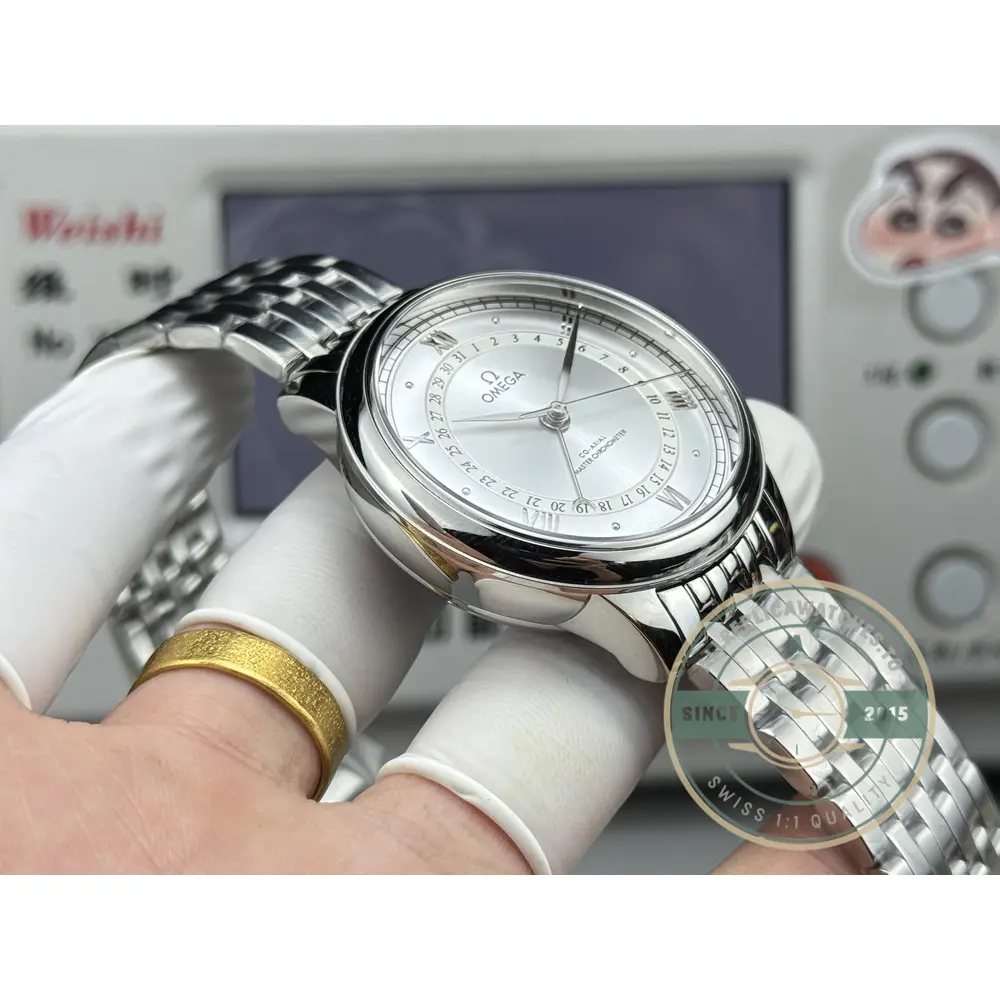 Replica Omega De Ville 42mm, Silver 434.23.42.22.02.001 - 1:1 Swiss Replica Watch